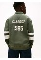Polo Gris Varsity De Manga Larga Con Aplicación Tommy Hilfiger de Tommy Hilfiger