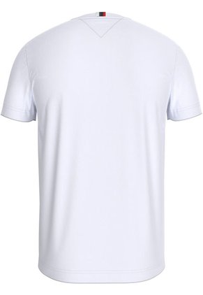 Camiseta Blanca Con Logo De Parche Tommy Hilfiger