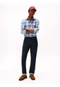 Camisa Azul Claro Regular De Sarga Con Cuadros Tommy Hilfiger de Tommy Hilfiger