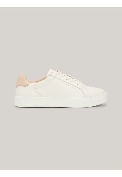 Tenis Rosa De Tenis En Cuero Tommy Hilfiger