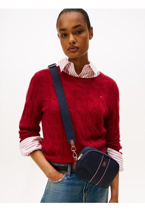 Bolso Azul Tipo Cámara Popette Tommy Hilfiger