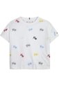 Camiseta Con Bordado Integral Del Logo Niña Blanco Tommy Hilfiger de Tommy Hilfiger