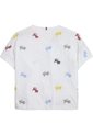 Camiseta Con Bordado Integral Del Logo Niña Blanco Tommy Hilfiger de Tommy Hilfiger