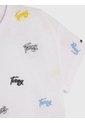 Camiseta Con Bordado Integral Del Logo Niña Blanco Tommy Hilfiger de Tommy Hilfiger