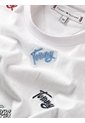 Camiseta Con Bordado Integral Del Logo Niña Blanco Tommy Hilfiger de Tommy Hilfiger