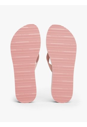 Sandalias Rosa Con Cuña Suela Dentada Tommy Hilfiger