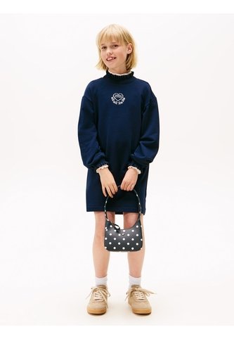 Vestido Azul Para Niña Con Volantes Y Logo Tommy Hilfiger Tommy Hilfiger