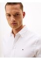 Camisa Blanca Slim De Hilo Teñido Tommy Hilfiger de Tommy Hilfiger