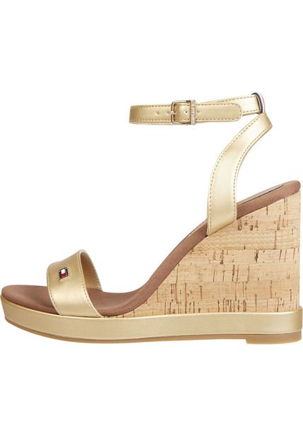 Sandalias Amarillo Con Cuña Alta Tommy Hilfiger