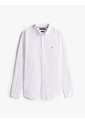 Camisa Blanca Slim De Hilo Teñido Tommy Hilfiger de Tommy Hilfiger