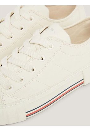 Tenis Con Cordones Para Niñas Blanco Tommy Hilfiger