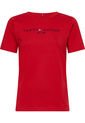 Camiseta Mujer Manga Corta Regular Fit Rojo de Tommy Hilfiger