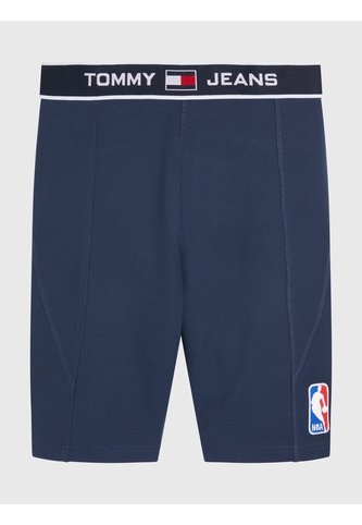 Bermudas De Felpa De Algodón Y Parche Mujer Azul Tommy Jeans Tommy Hilfiger