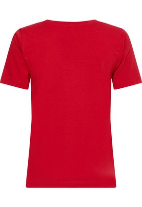 Camiseta Mujer Manga Corta Regular Fit Rojo