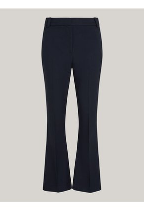 Pantalón Azul Acampanado Con Logo Esmaltado Tommy Hilfiger