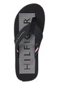 Sandalias Con Logo Bordado Hombre Negro Tommy Hilfiger de Tommy Hilfiger