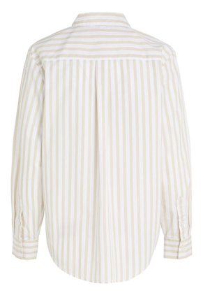 Camisa 1985 Collection Con Corte Amplio Mujer Beige Tommy Hilfiger