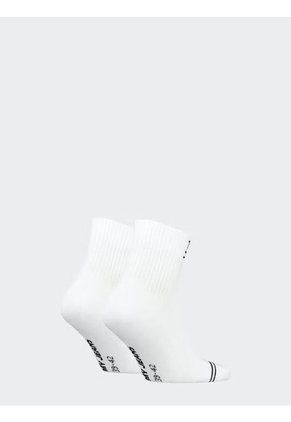 Paquete De 2 Medias Con Logo Bordado Hombre Blanco Tommy Hilfiger