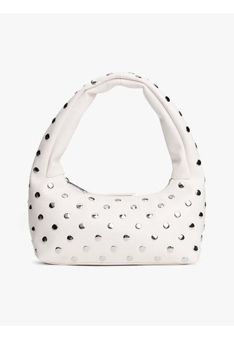 Bolso Blanco De Hombro Con Tachuelas Metalizadas Tommy Hilfiger Tommy Hilfiger