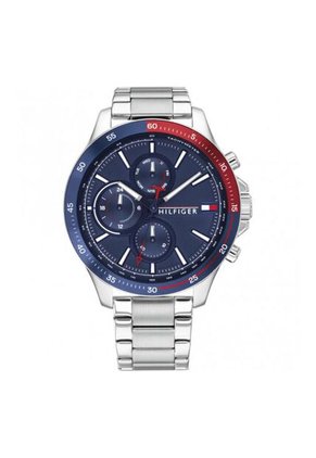 Reloj Para Hombre Tommy Hilfiger Bank 1791718 Plateado