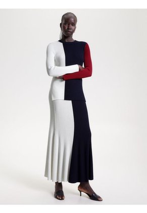 Saco Con Diseño Colorblock Tommy Hilfiger