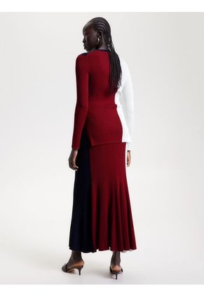 Saco Con Diseño Colorblock Tommy Hilfiger