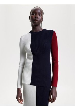 Saco Con Diseño Colorblock Tommy Hilfiger