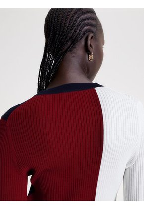 Saco Con Diseño Colorblock Tommy Hilfiger