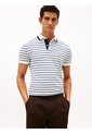 Polo Blanco De Corte Regular Con Logo Gráfico Tommy Hilfiger de Tommy Hilfiger