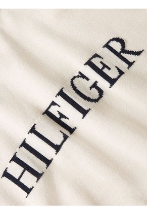 Saco De Cuello Redondo Con Logo Bordado Hombre Blanco Tommy Hilfiger