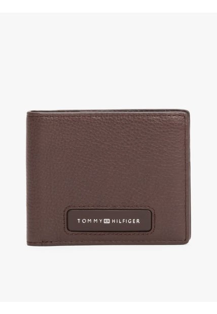 Billetera Marrón De Cuero Tommy Hilfiger