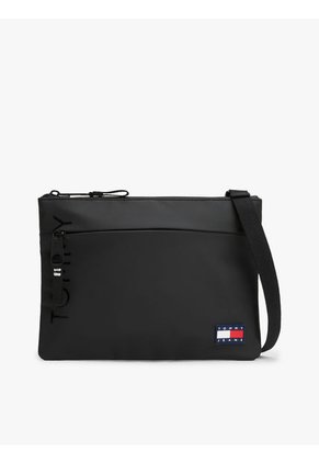 Billetera Negra De Mano Con Correa Cruzada Essential Tommy Hilfiger