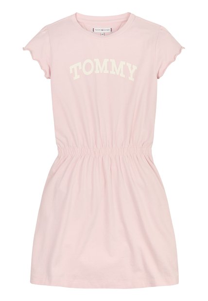 Vestido Rosado De Manga Corta Para Niñas Tommy Hilfiger