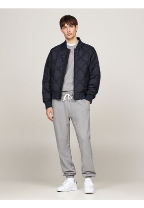 Joggers Gris De Felpa Con Bajo Elástico Tommy Hilfiger