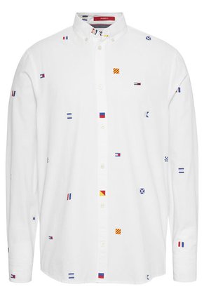 Camisa Archive De Corte Clásico Con Logos Hombre Blanco Tommy Jeans