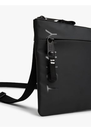 Billetera Negra De Mano Con Correa Cruzada Essential Tommy Hilfiger