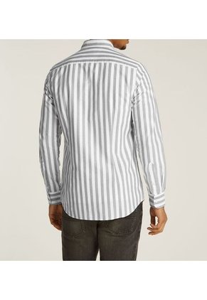 Camisa Verde Oxford De Rayas Tommy Hilfiger