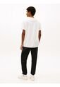 Camiseta Blanca De Punto Con Logo Y Cuello Redondo Tommy Jeans de Tommy Hilfiger