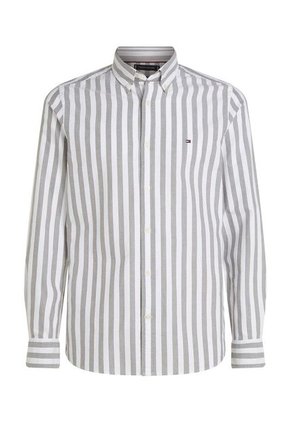 Camisa Verde Oxford De Rayas Tommy Hilfiger