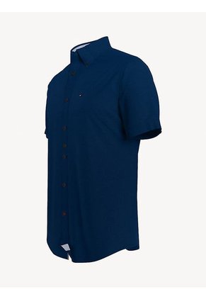 Camisa Manga Corta Hombre Azul Tommy Hilfiger