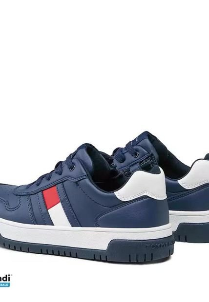 Tenis Casual Para Niños Azul Tommy Hilfiger