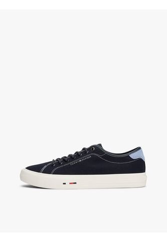 Tenis Azul De Lona Con Logo Distintivo Tommy Hilfiger Tommy Hilfiger