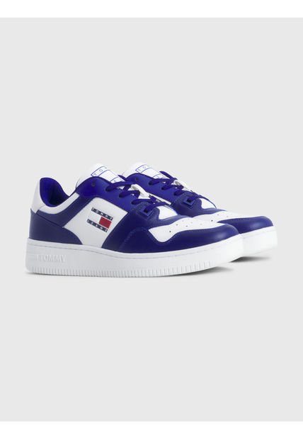 Tenis Estilo Baloncesto Color Block Hombre Azul Tommy Hilfiger