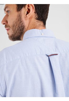 Camisa Manga Corta Hombre Celeste Tommy Hilfiger