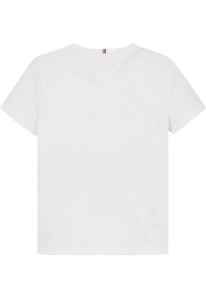 Camiseta Blanca Con Logo Script Para Niña Tommy Hilfiger