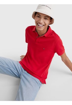 Polo Para Hombre Rojo Tommy Hilfiger
