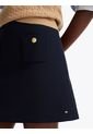 Minifalda Azul Con Bolsillos Abotonados Tommy Hilfiger de Tommy Hilfiger