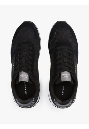 Tenis Negro Con Logo Tommy Hilfiger