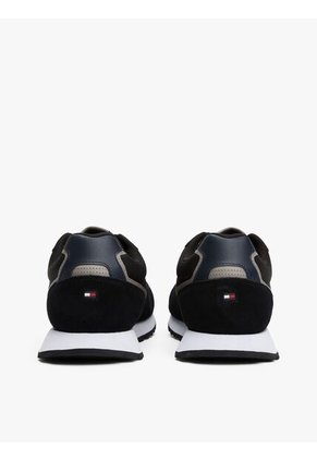 Tenis Negro Con Logo Tommy Hilfiger