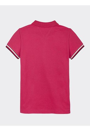 Polo Niña Manga Corta Rojo Esencial Tommy Hilfiger